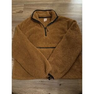 NOBO-No Boundries Girls jacket Size LG-Teddy Bear-Brown and Black-Front Pocket